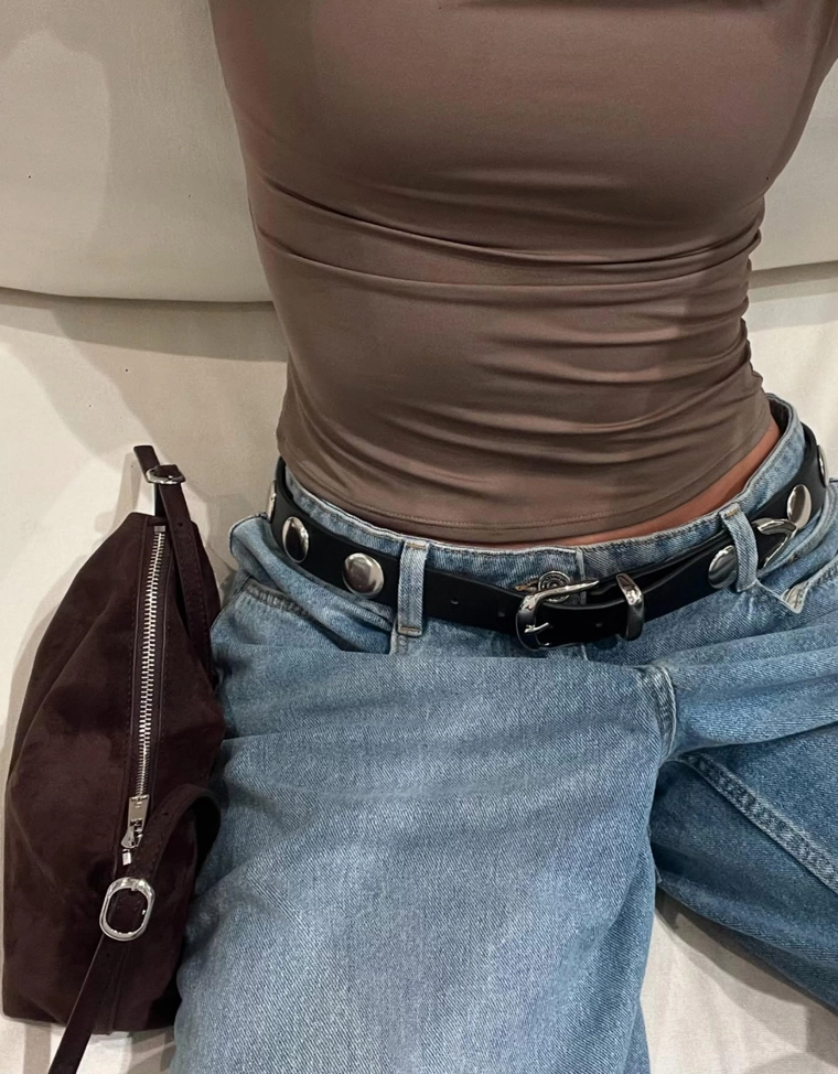 Мини-сумка из искусственной замши