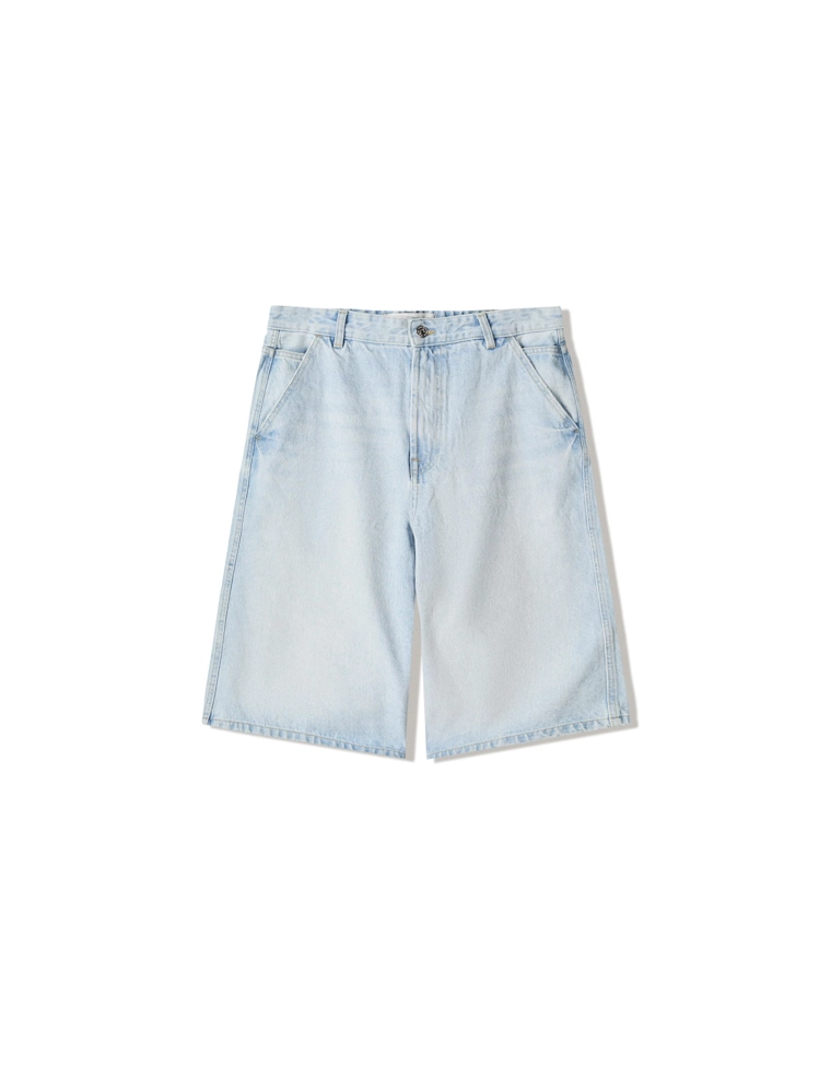 Джинсовые шорты-бермуды в скейтерском стиле