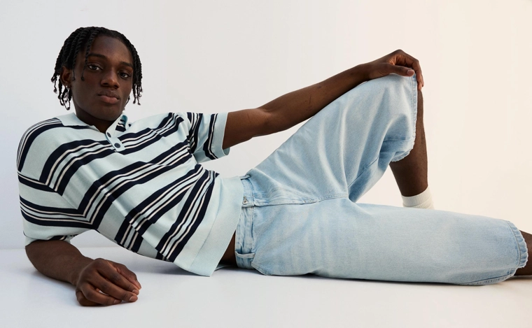 Джинсовые шорты-бермуды в скейтерском стиле