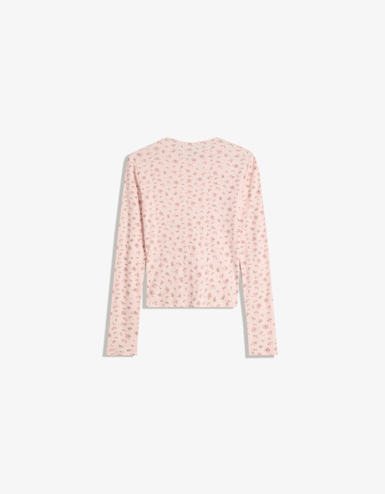 Куртка с ажурным принтом