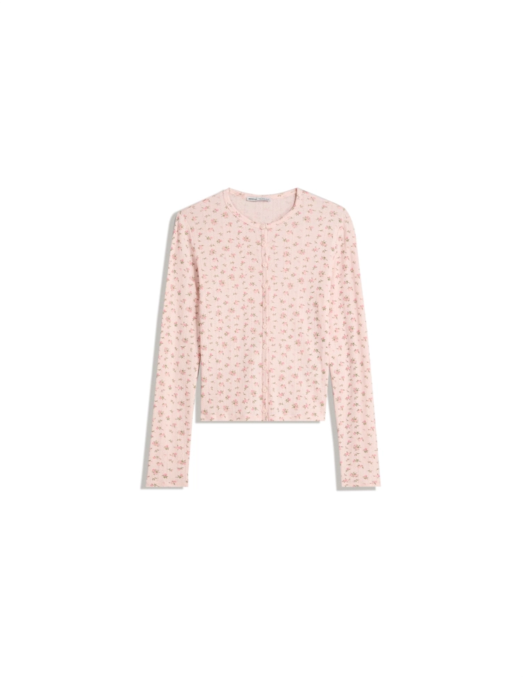 Куртка с ажурным принтом