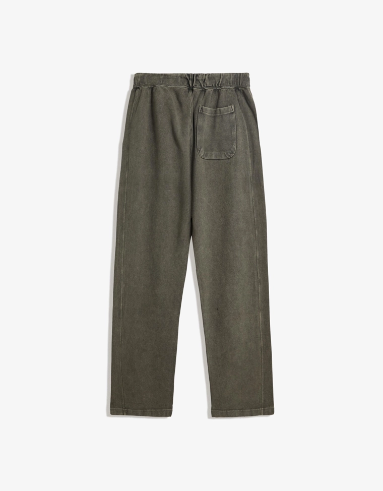 Брюки из ткани пике с эффектом потертости