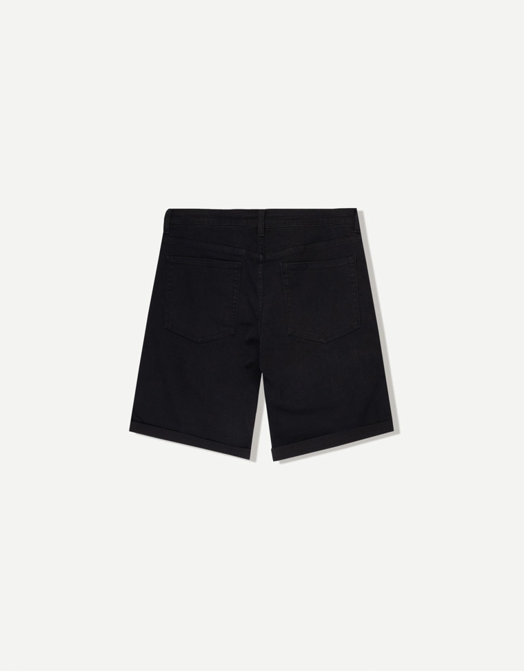 Джинсовые шорты с отворотами