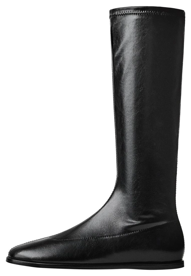 Плоские сапоги стрейч