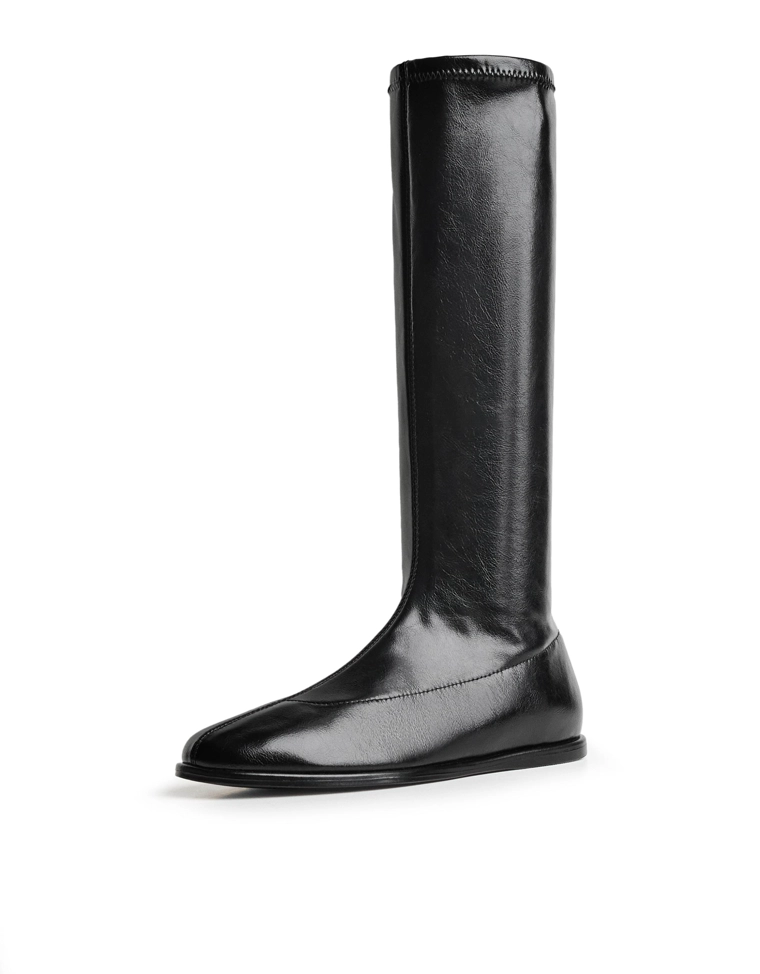 Плоские сапоги стрейч