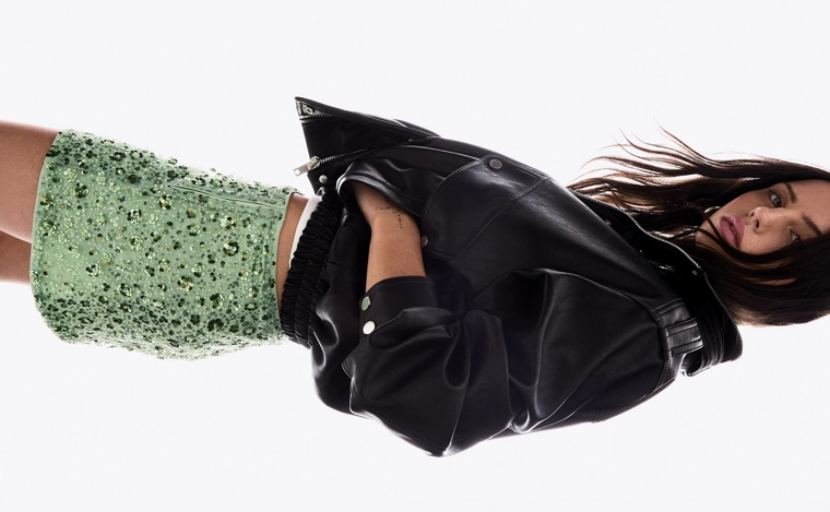 Мини-юбка с пайетками