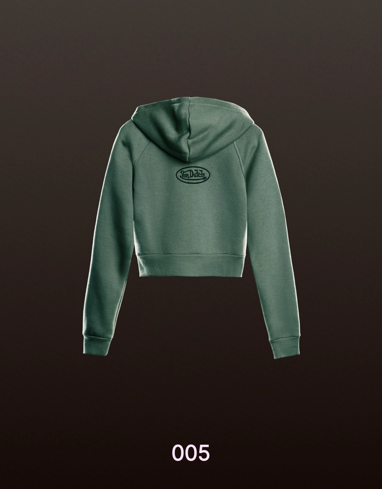 Толстовка Von Dutch на молнии с принтом