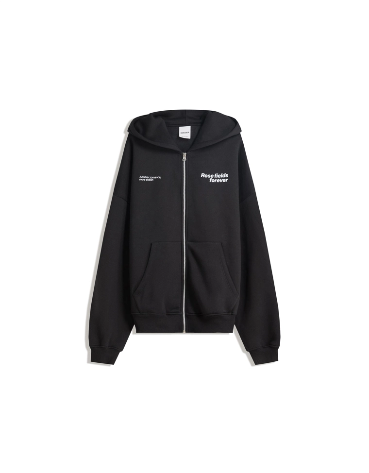 Худи с застежкой-молнией и принтом