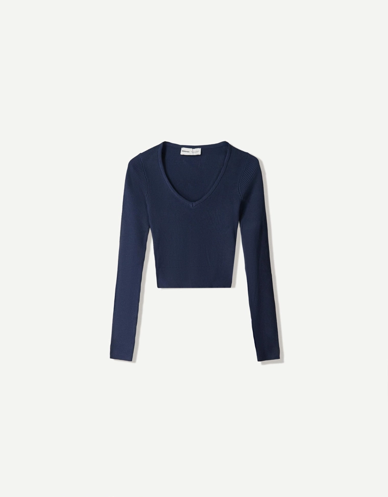 Свитер с V-образным вырезом