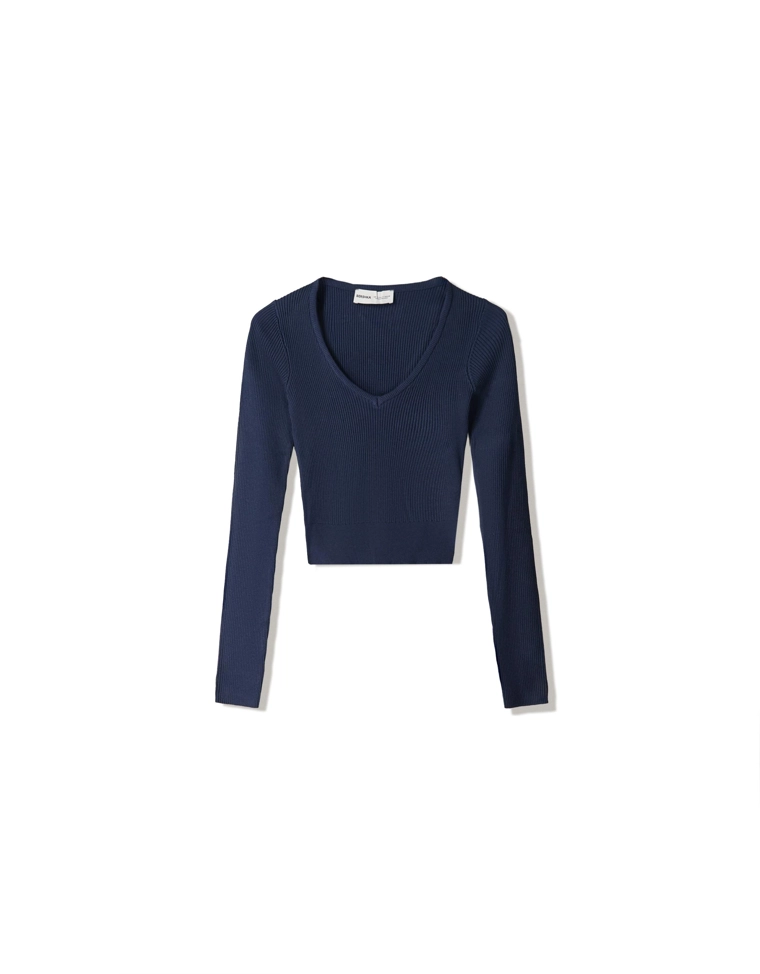 Свитер с V-образным вырезом