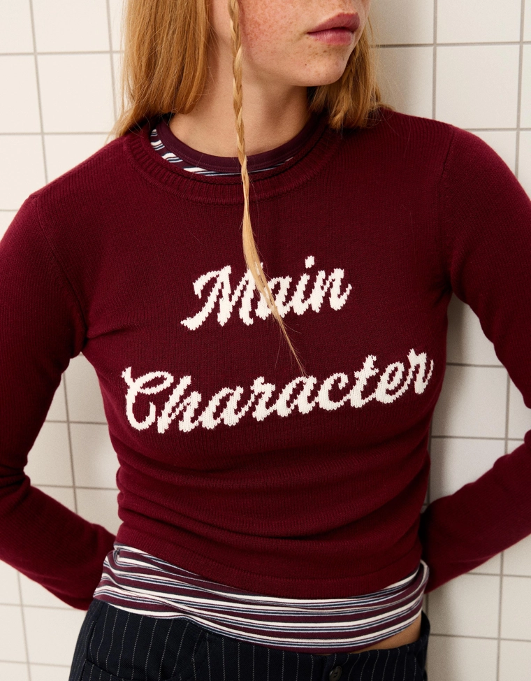 Свитер с принтом