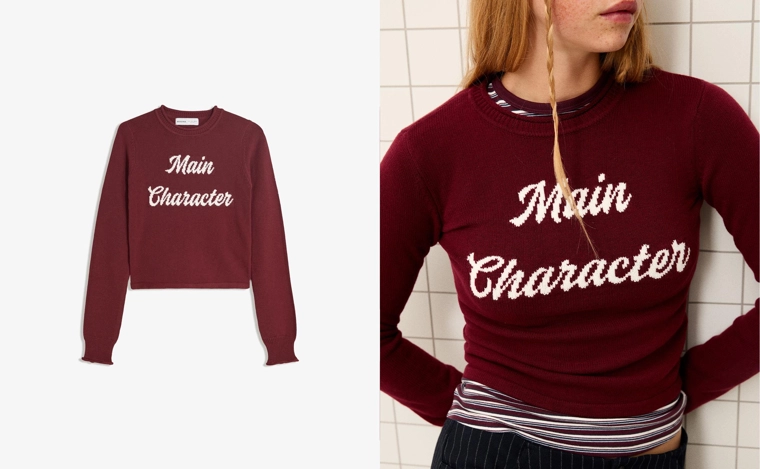 Свитер с принтом