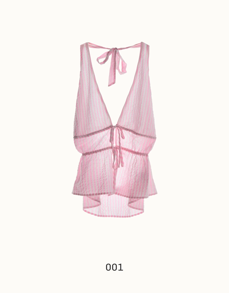 Топ с горловиной халтер