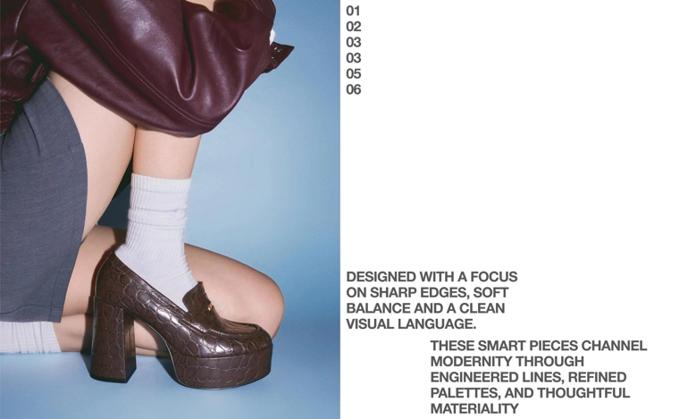 High-heel platform loafers