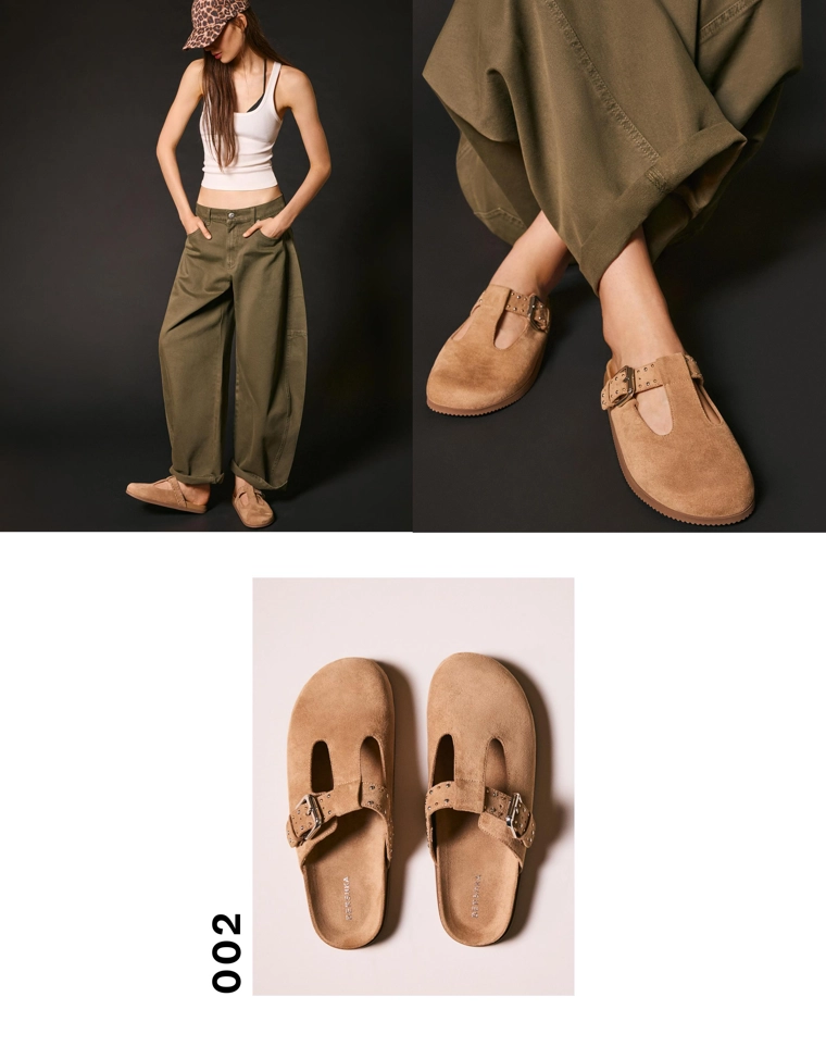 Сабо с пряжкой