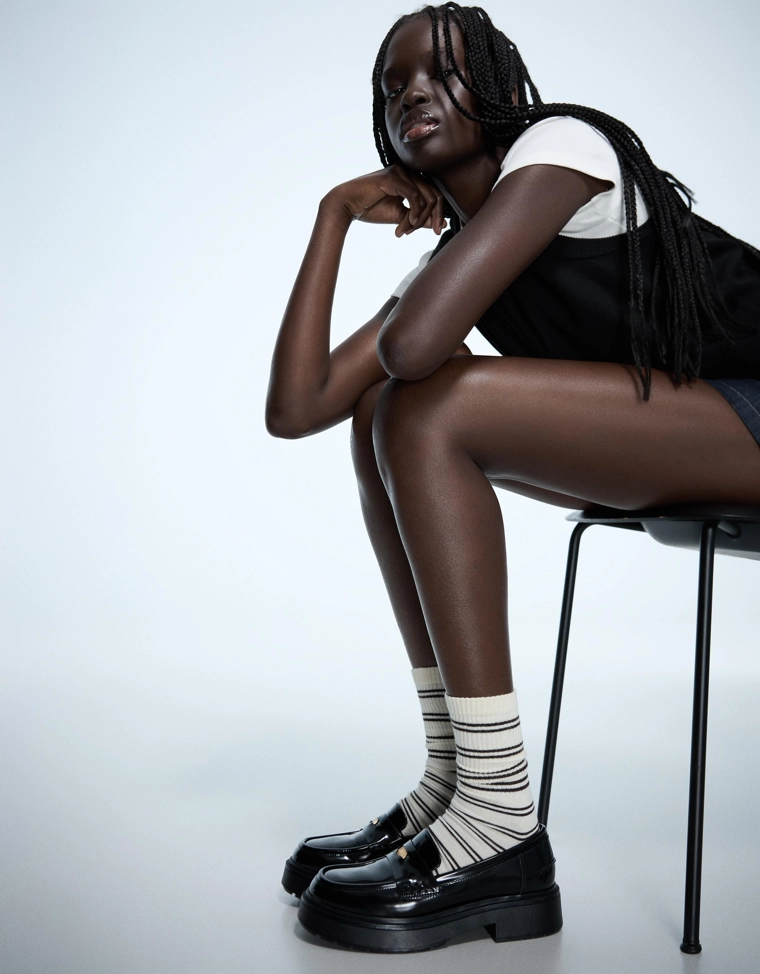 Лоферы на объемной подошве