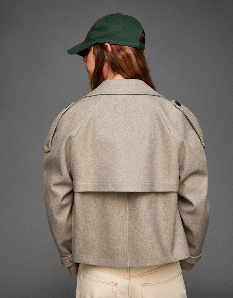 Тренч из мягкого материала