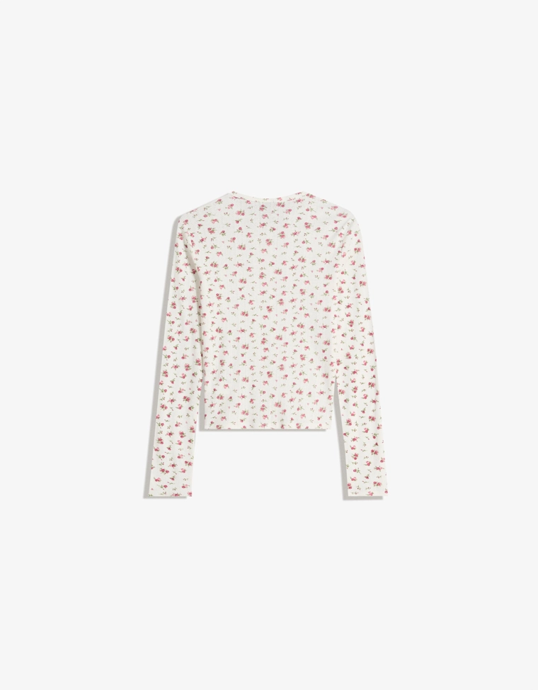 Куртка с ажурным принтом