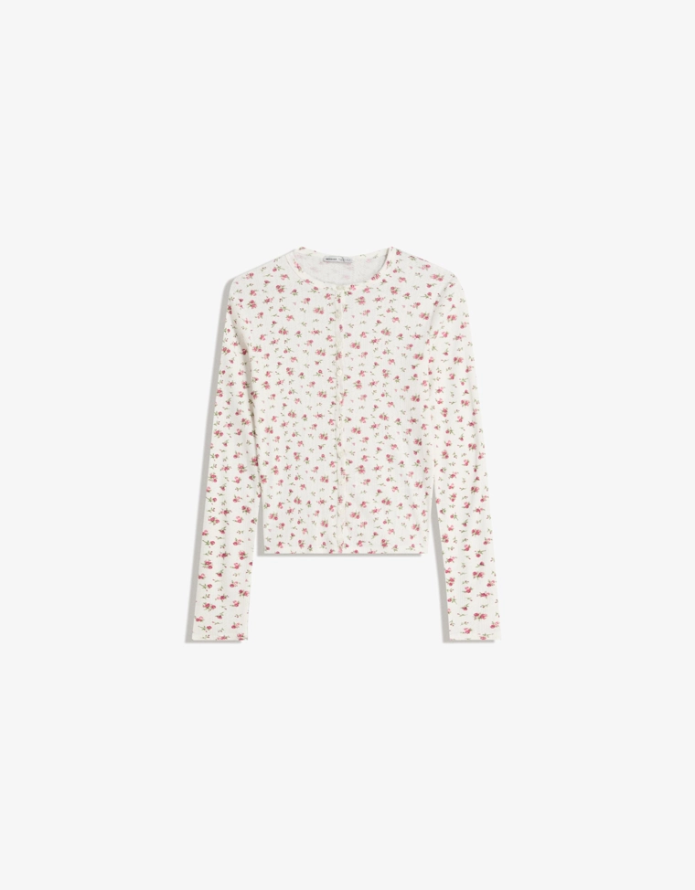 Куртка с ажурным принтом