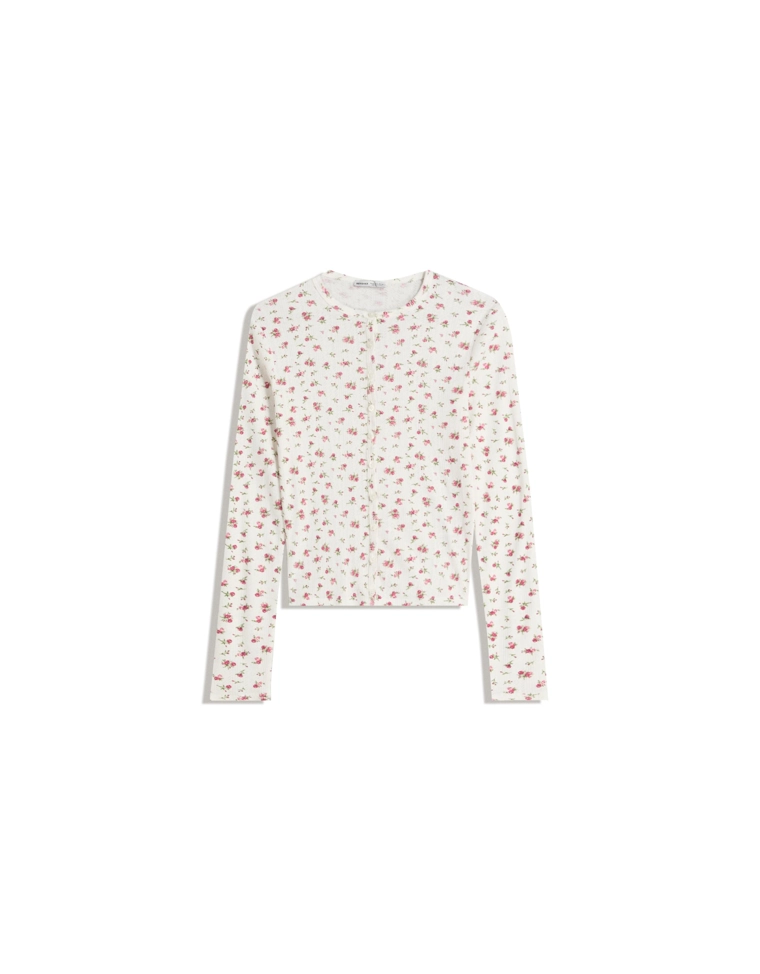 Куртка с ажурным принтом