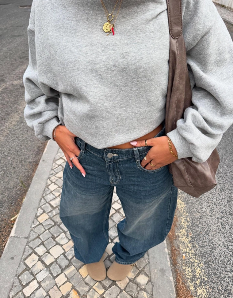 Толстовка оверсайз с карманами