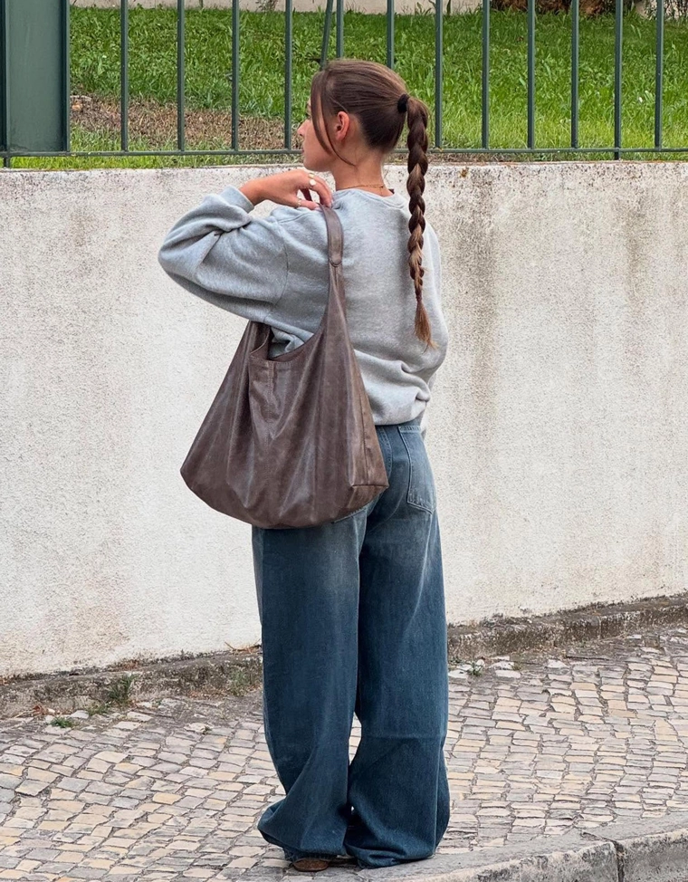 Толстовка оверсайз с карманами