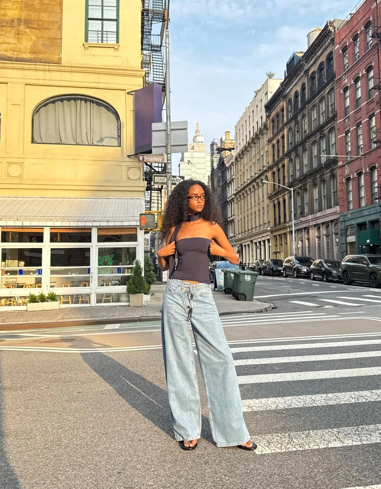 Топ бандо с шарфом