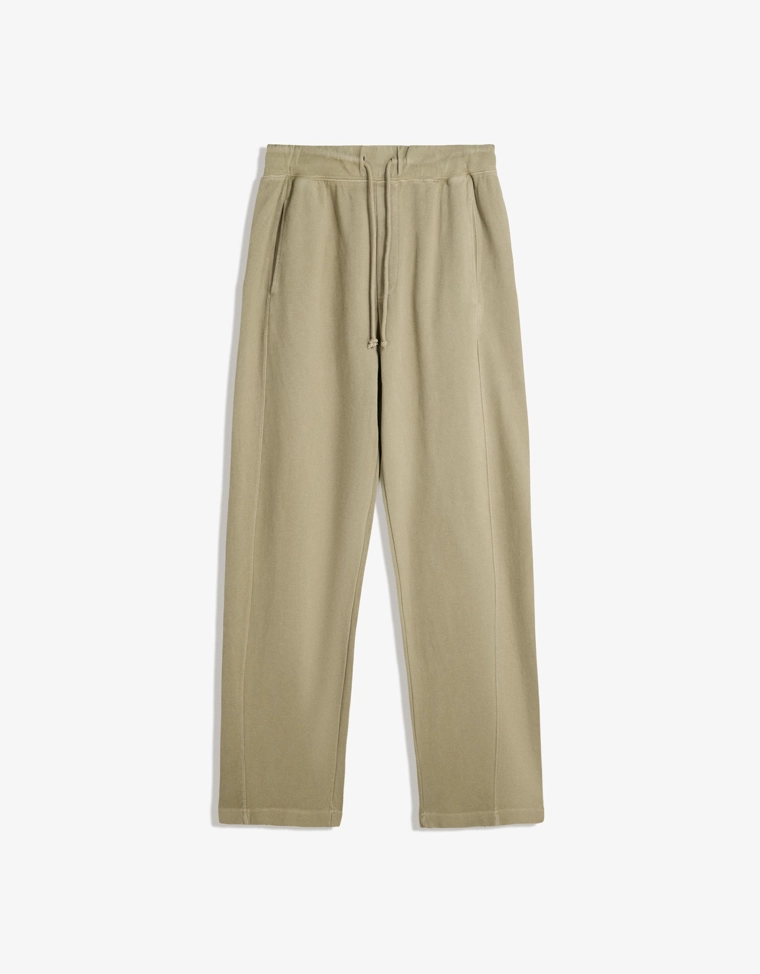 Брюки из ткани пике с эффектом потертости