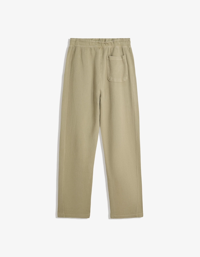 Брюки из ткани пике с эффектом потертости