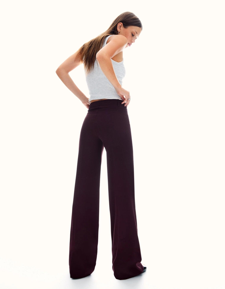 Брюки с широкими штанинами