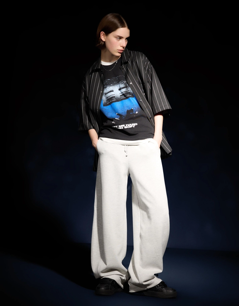 Брюки barrel из мягкой ткани