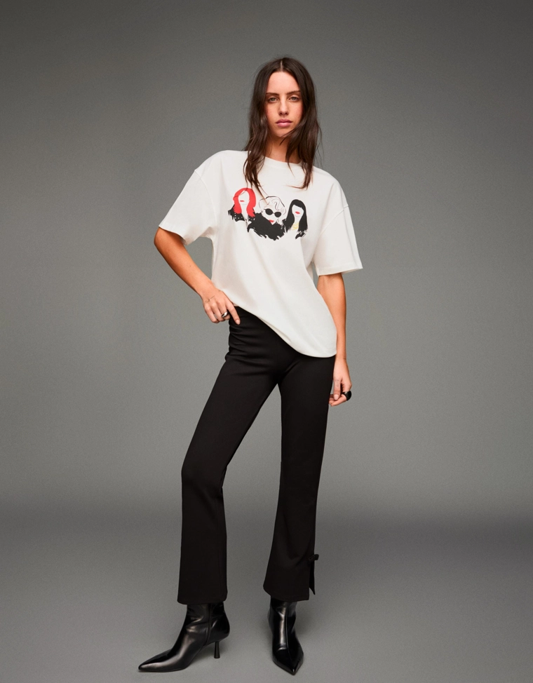 Футболка «Дьявол носит Prada» с короткими рукавами и принтом