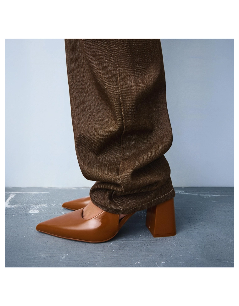 Туфли-мюли на платформе