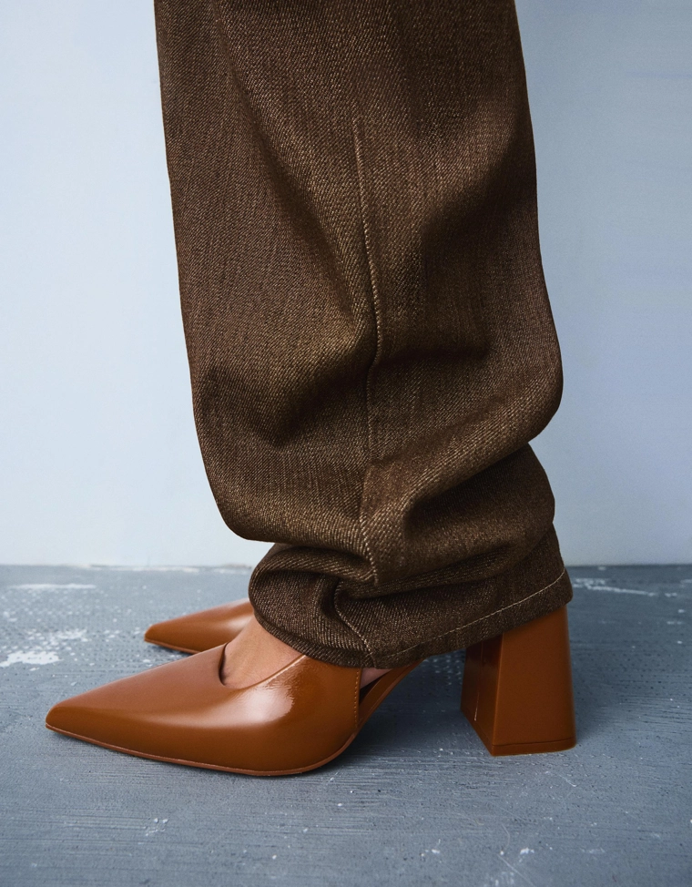 Туфли-мюли на платформе