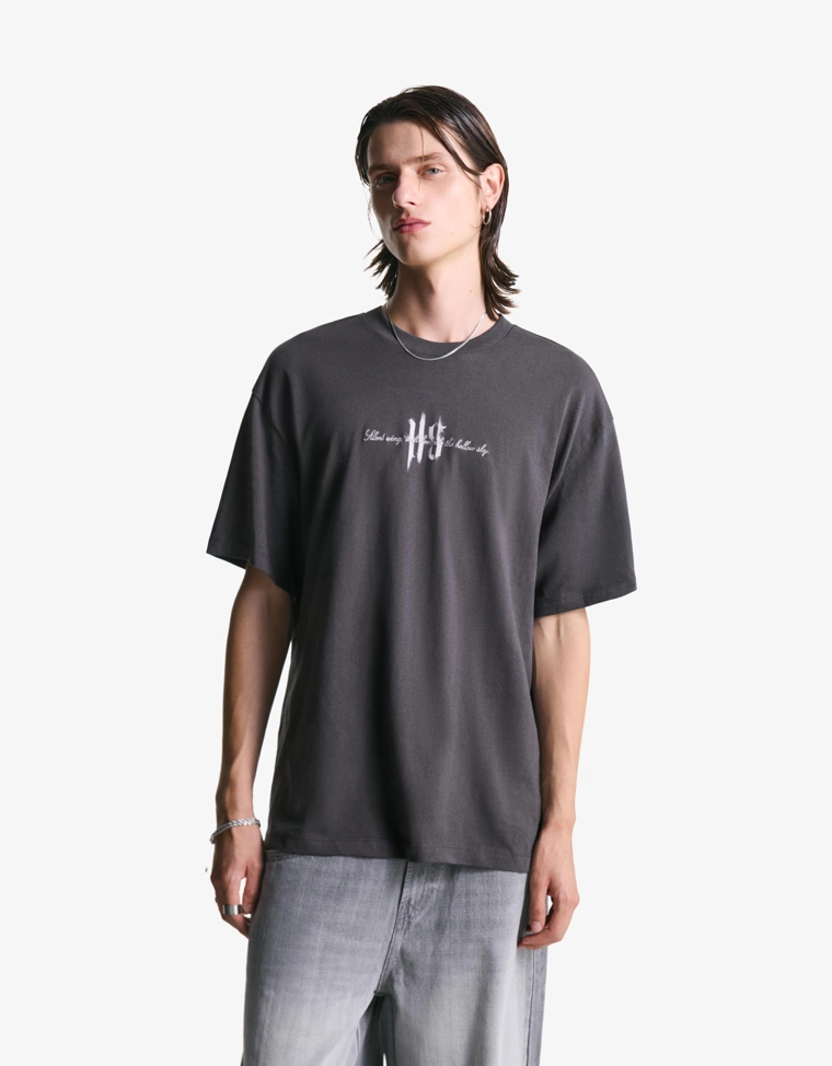 Футболка с короткими рукавами и принтом