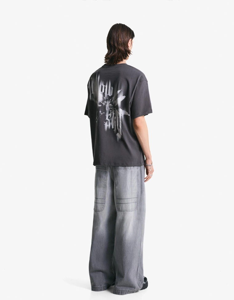 Футболка с короткими рукавами и принтом