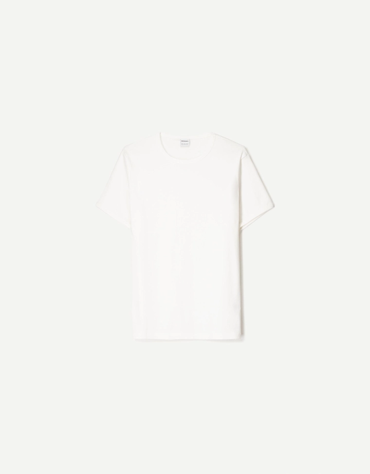 Футболка из трикотажа в рубчик