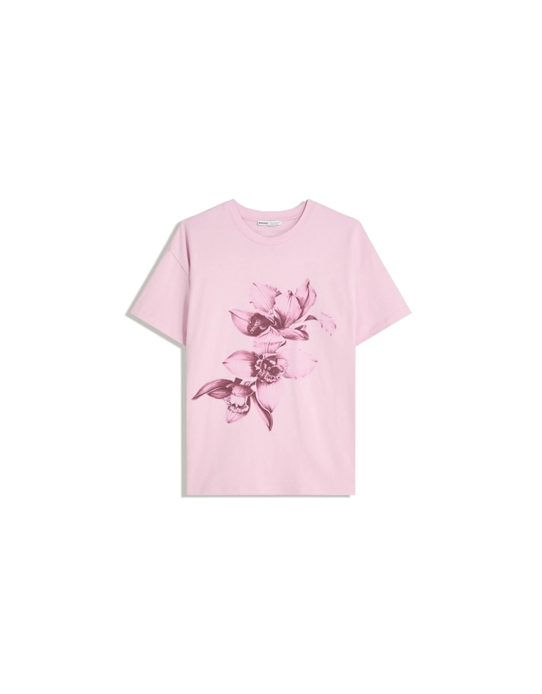 Футболка оверсайз с короткими рукавами и принтом