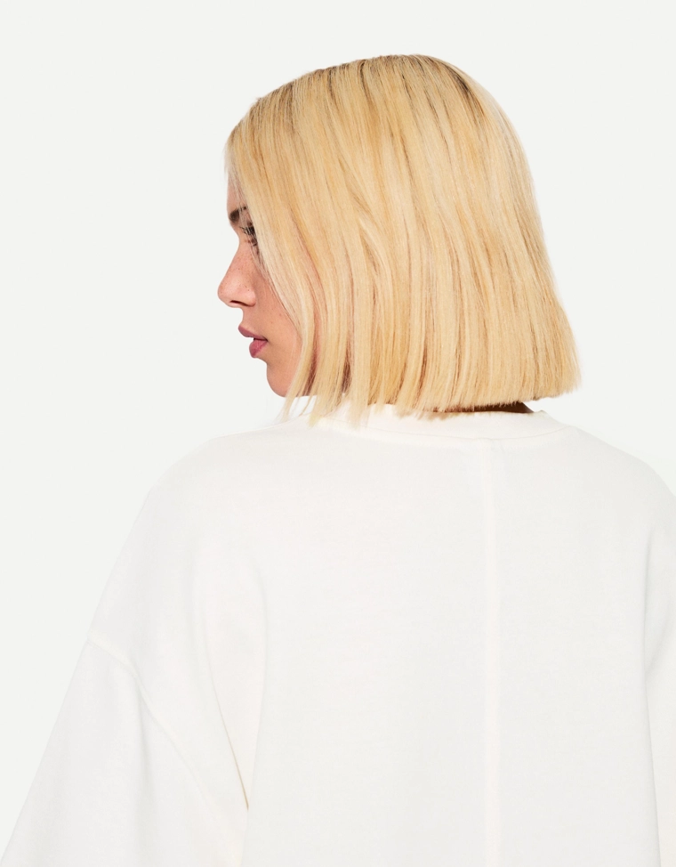 Футболка геометрического кроя из плотного хлопка