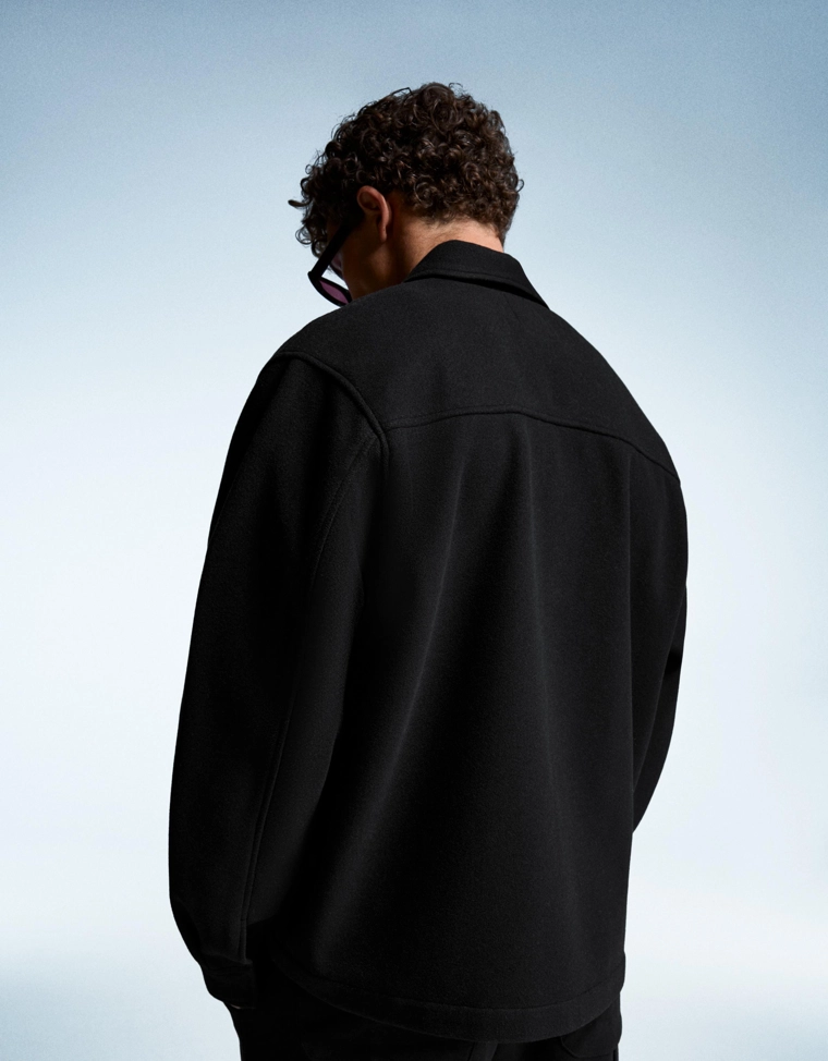 Куртка-рубашка свободного кроя из фланели