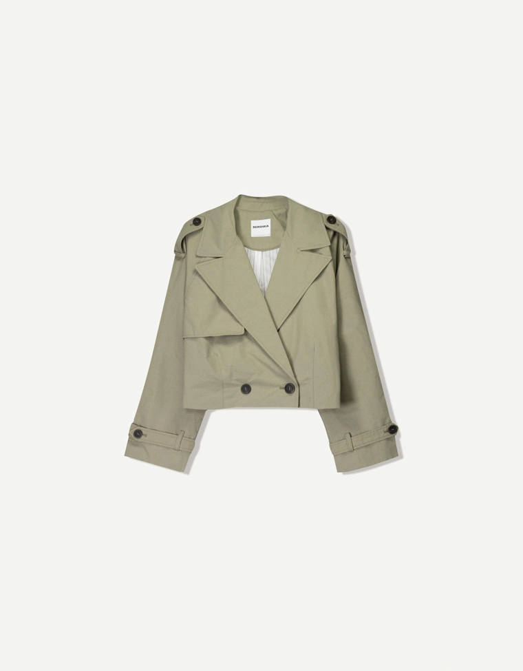 Короткая куртка-тренч