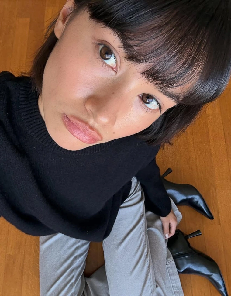 Свитер оверсайз в рубчик по низу