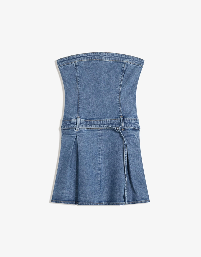 Джинсовое мини-платье