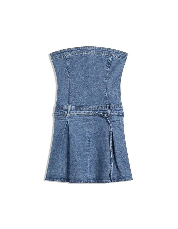 Джинсовое мини-платье