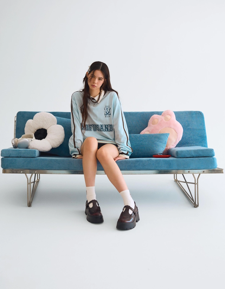 Лонгслив с принтом «Мофусанд»