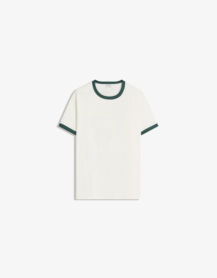 Футболка из трикотажа в рубчик