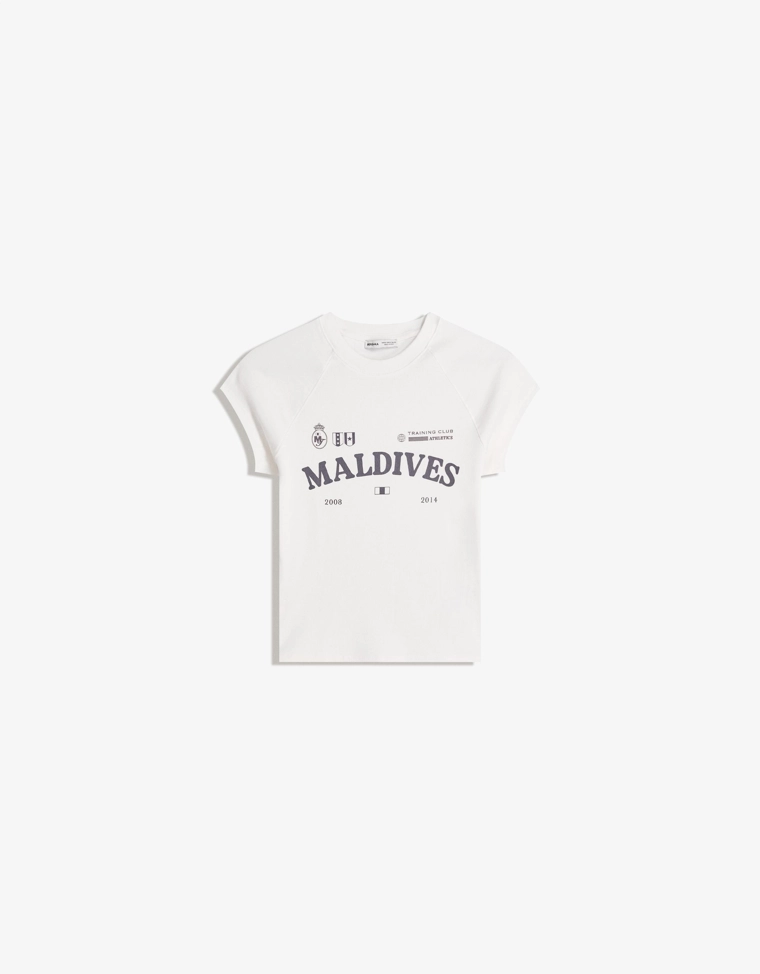 Футболка с короткими рукавами и принтом