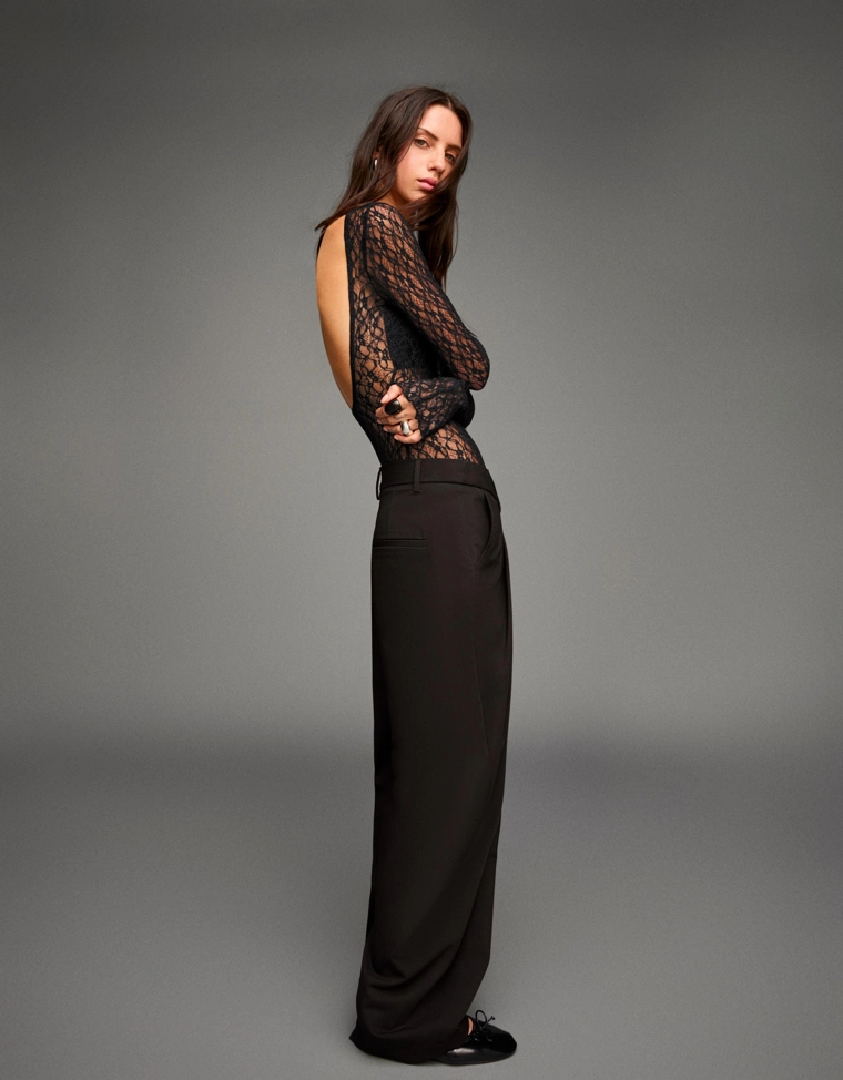 Боди с длинными рукавами