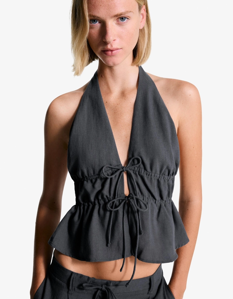 Джинсы серые