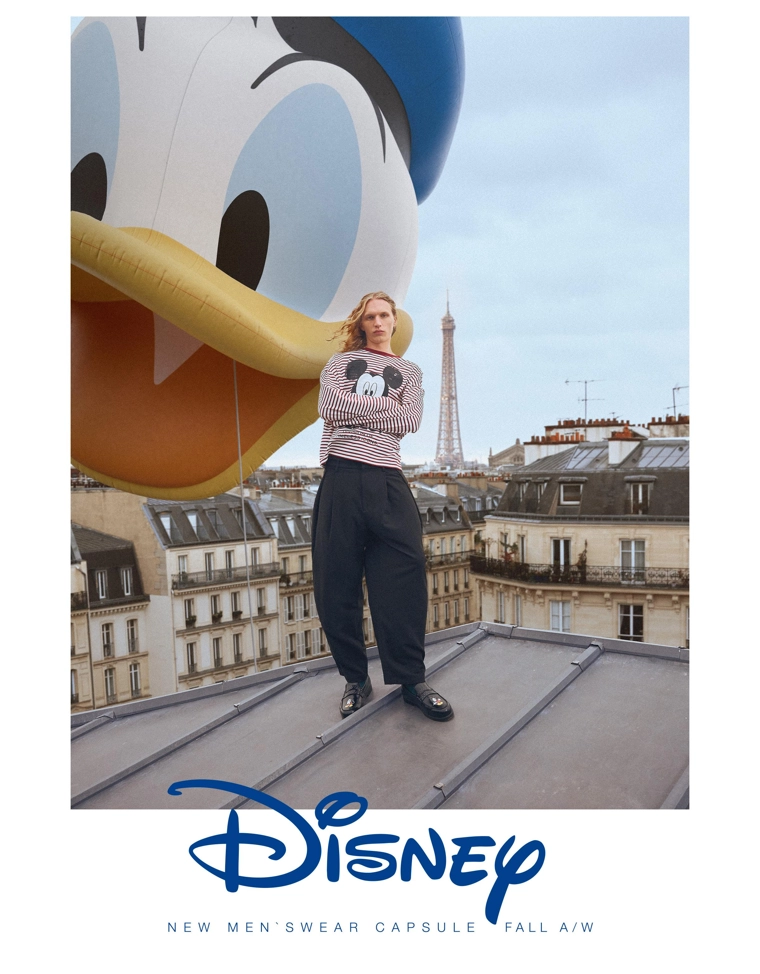 Футболка с длинными рукавами и принтом «Микки Маус»